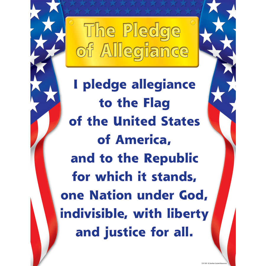 Pledge of Allegiance Chart