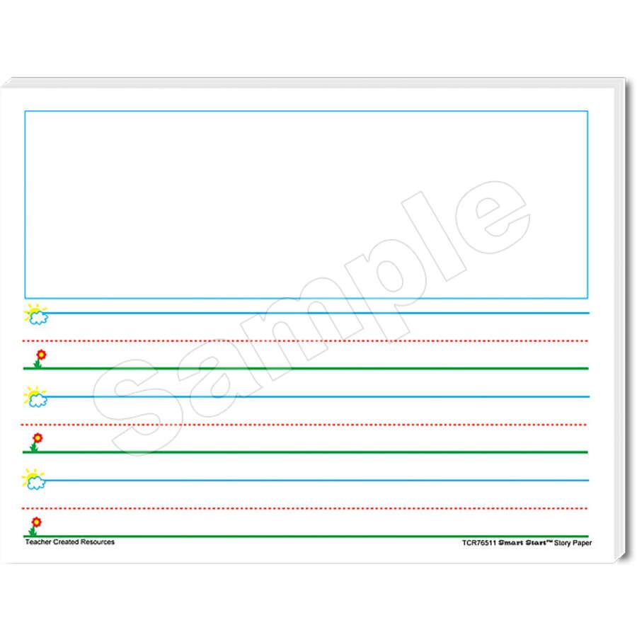 Smart Start K-1 Writing Paper: 100 sheets