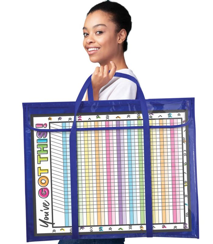 Deluxe Bulletin Board Storage Pocket Chart Storage