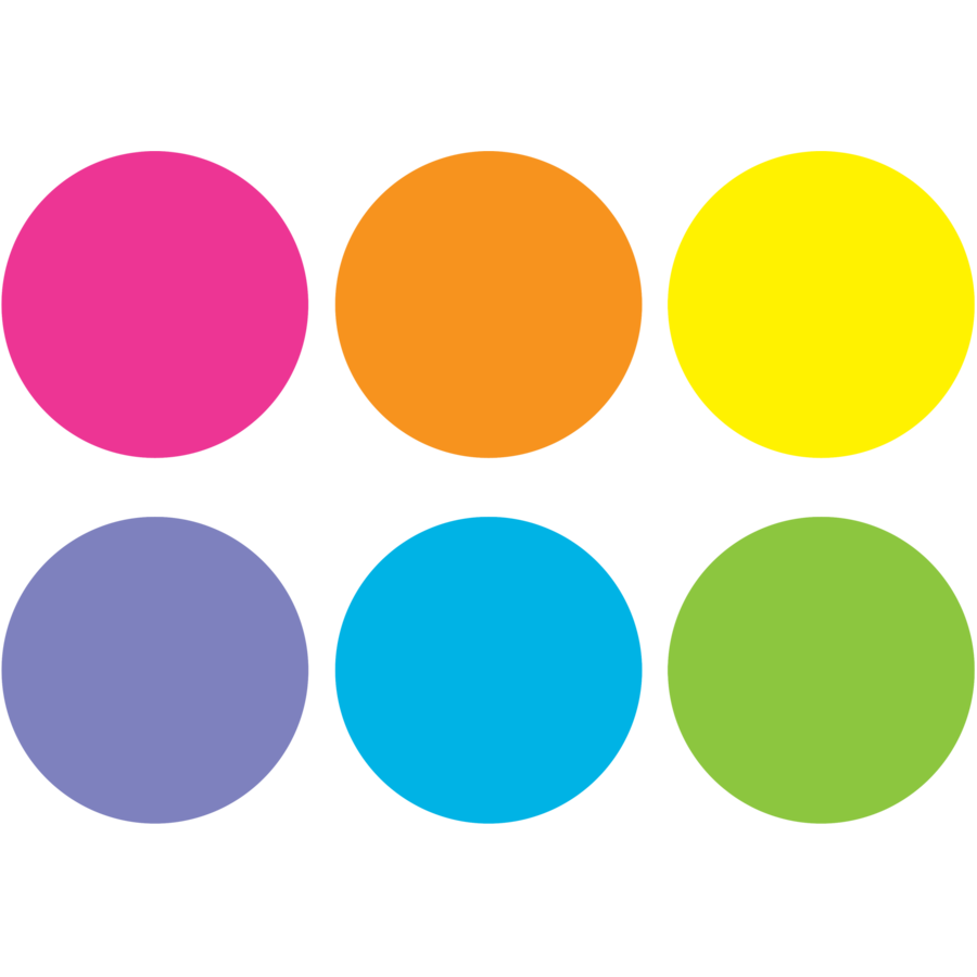 Spot On Carpet Markers Bright Circles - 4"
