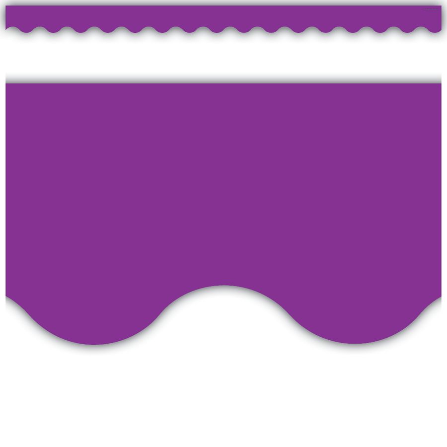 Purple Scalloped Border