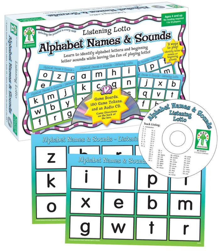 Alphabet Names & Sounds Board Game Grade PK-1