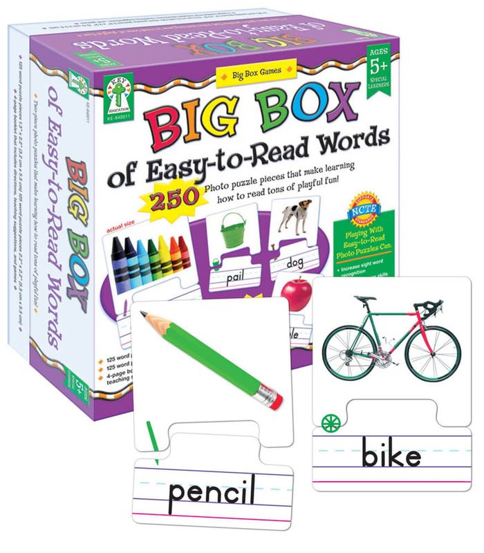 Big Box of Easy-to-Read Words Board Game Grade K-2