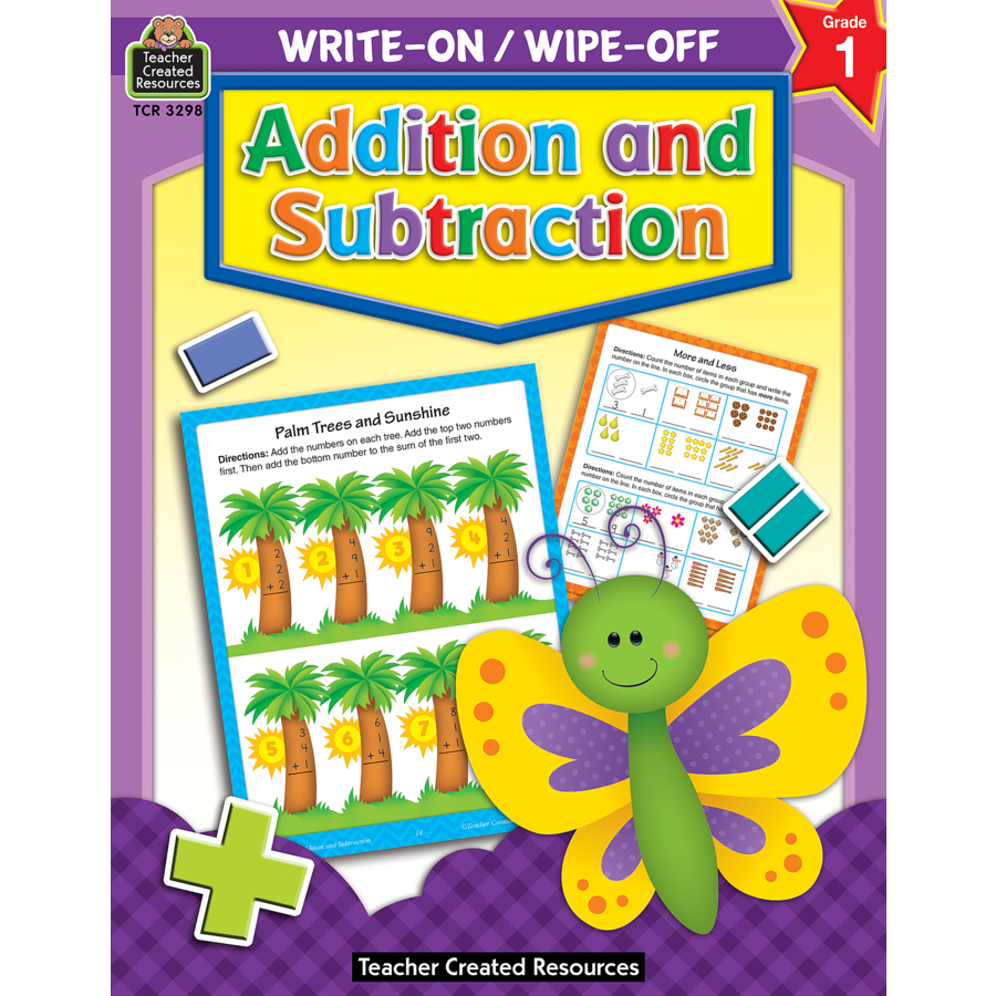 Write-On/Wipe-Off Book: Addition and Subtraction