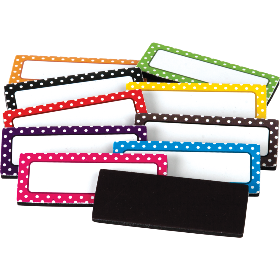 Polka Dots Magnetic Labels