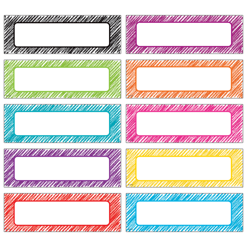Scribble Labels Magnetic Accents