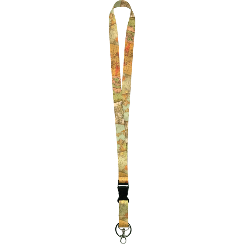 Travel the Map Lanyard