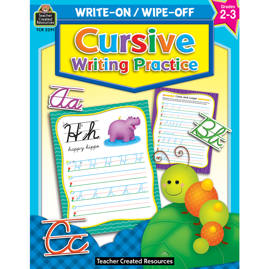 Write-On/Wipe-Off Book: Cursive Writing Practice