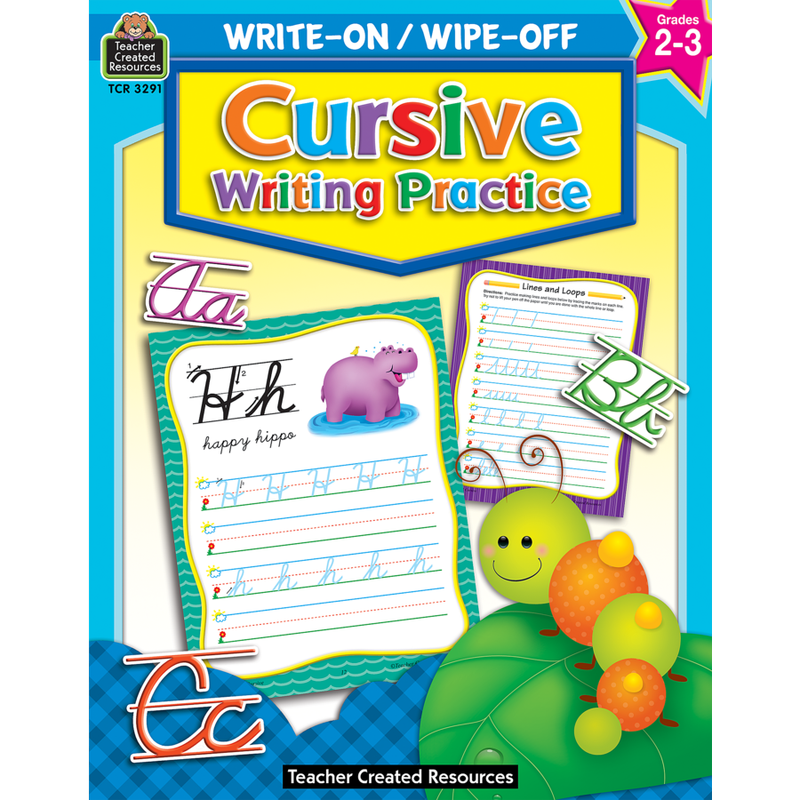 Write-On/Wipe-Off Book: Cursive Writing Practice