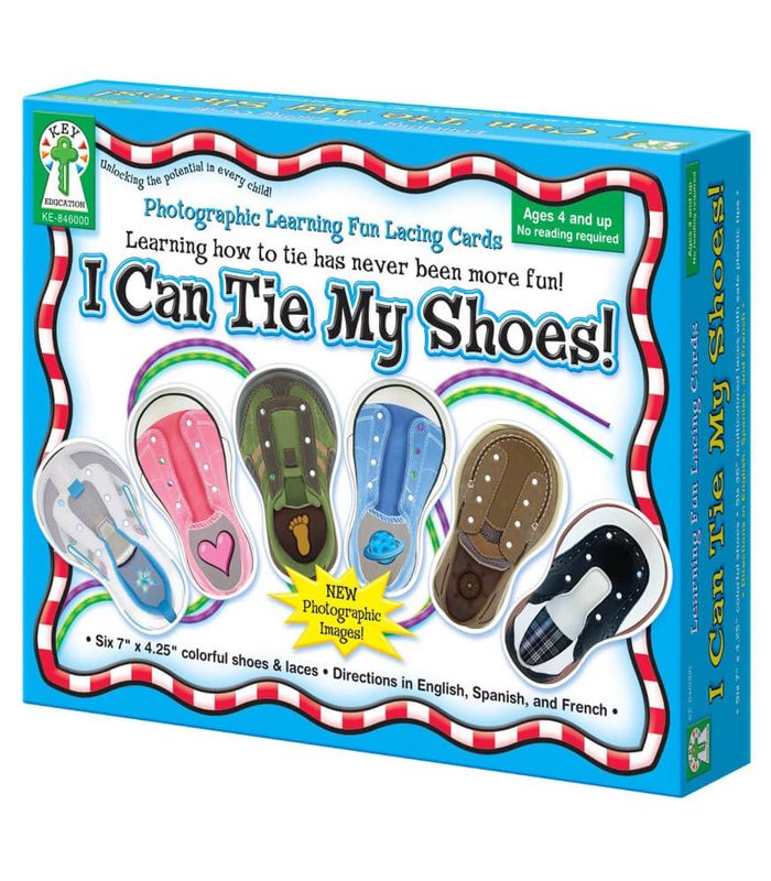 I Can Tie My Shoes Lacing Cards Grade PK-1