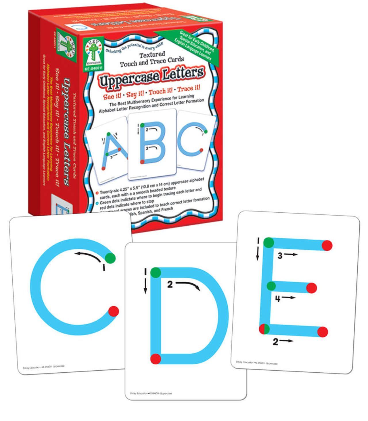 Textured Touch and Trace: Uppercase Manipulative Grade PK-3