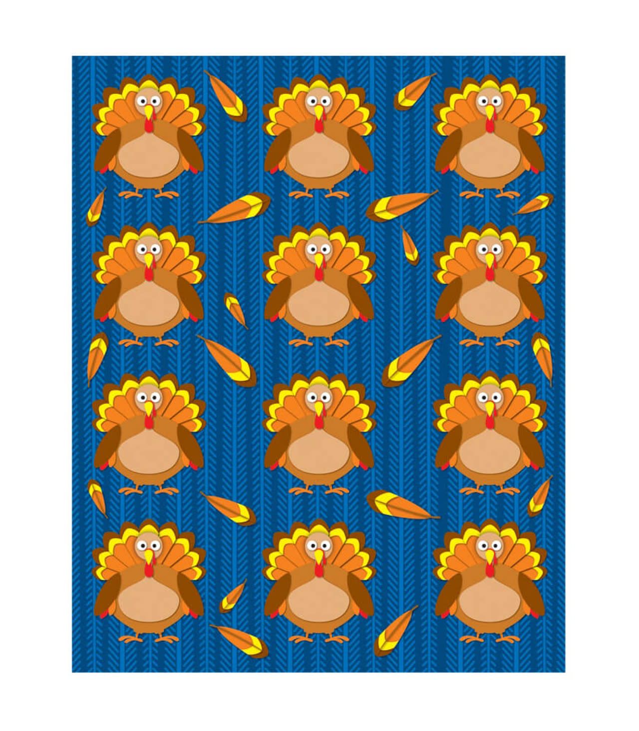 Turkeys Shape Stickers