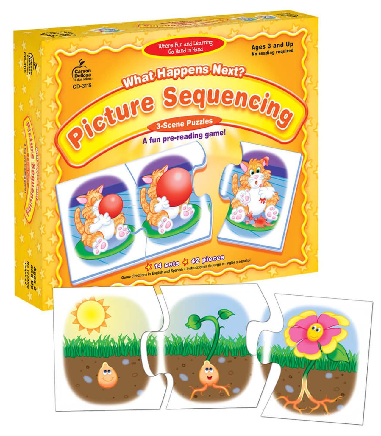 What Happens Next? Picture Sequencing Puzzle Grade Preschool-K