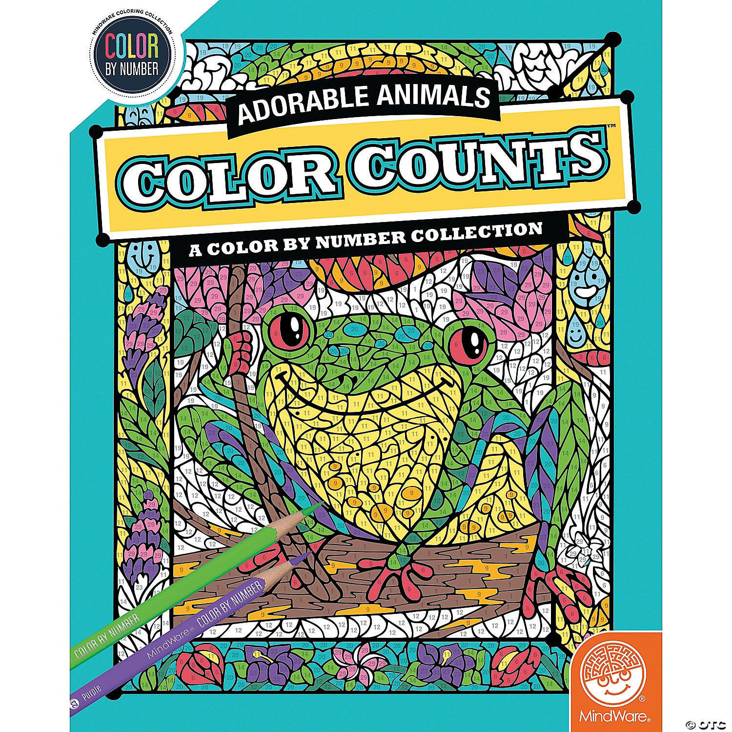 Color By Number: Color Counts: Adorable Animals