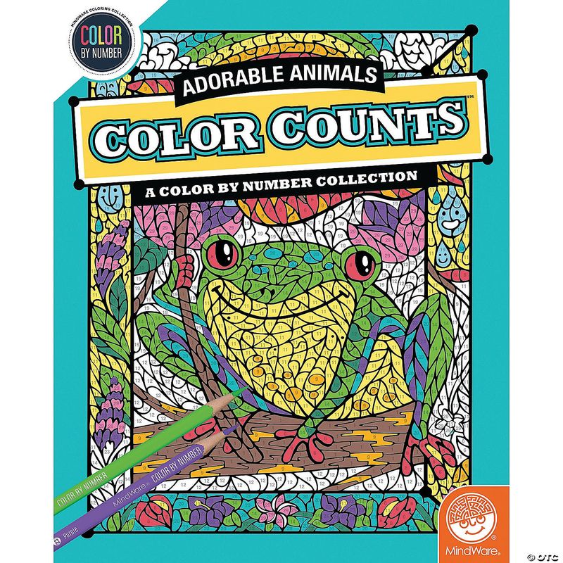 Color By Number: Color Counts: Adorable Animals