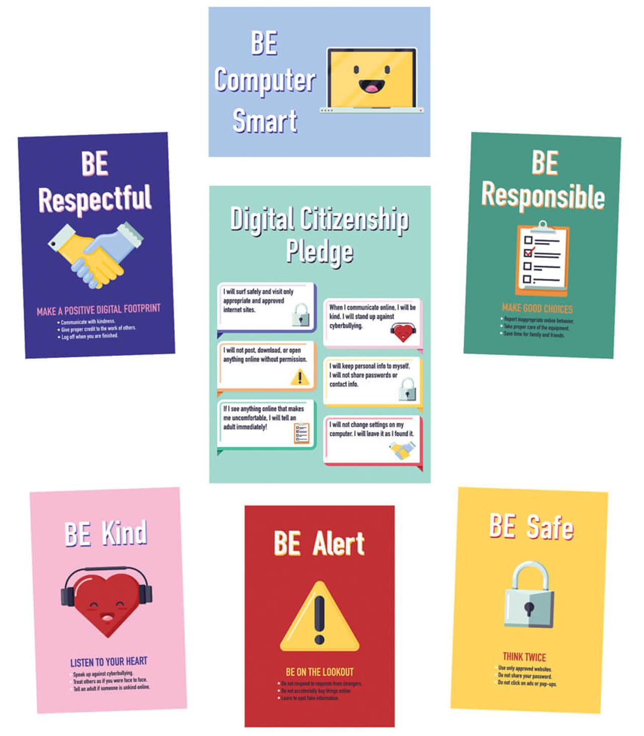 *Digital Citizenship Bulletin Board Set