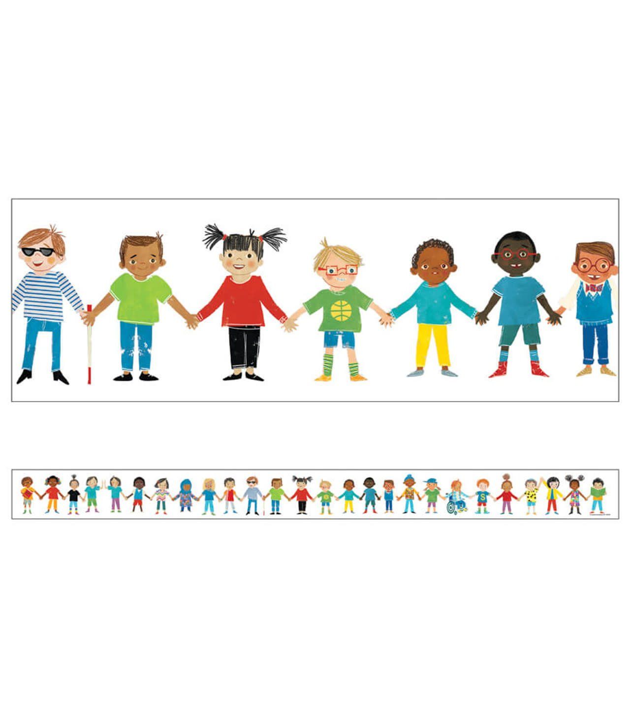 All Are Welcome: Kids Straight Bulletin Board Borders