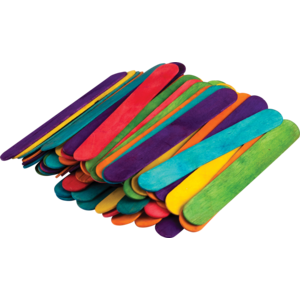 STEM Basics: Multicolor JumboCraft Sticks - 200