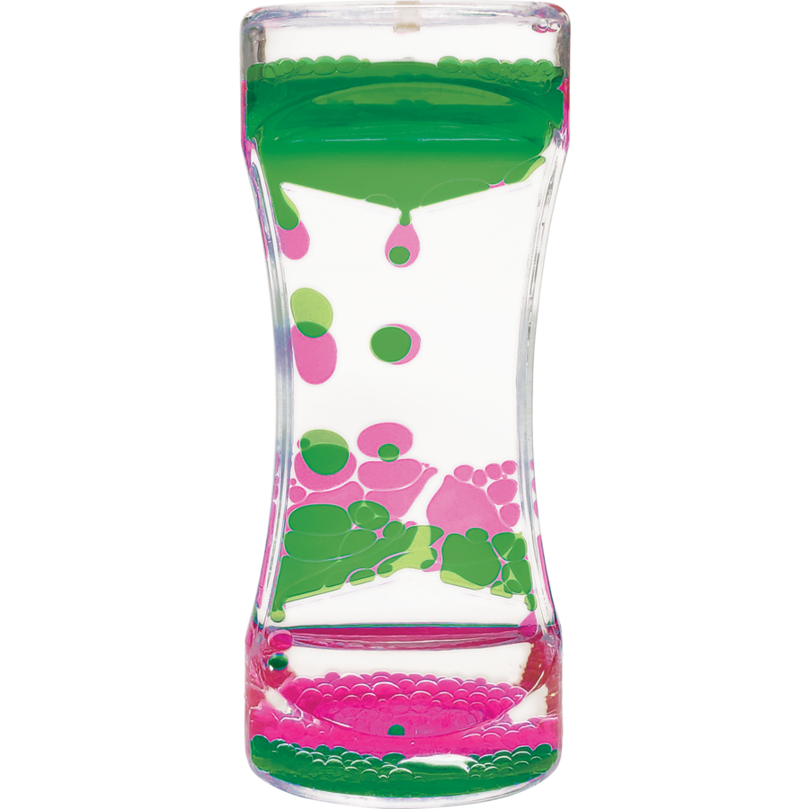 Pink & Green Liquid Motion Bubbler