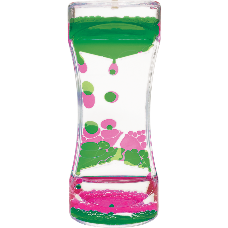 Pink & Green Liquid Motion Bubbler