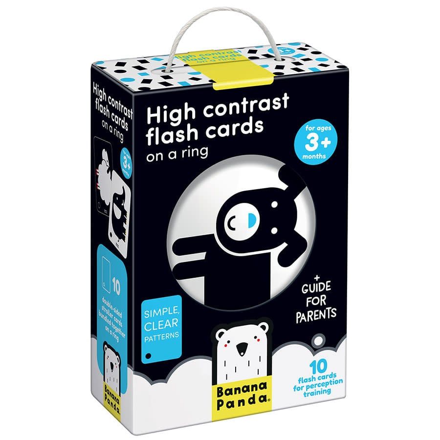 High Contrast Flash Cards on a Ring for ages: 3m+