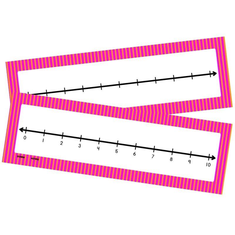 0-10 Student Number Lines, set of 10