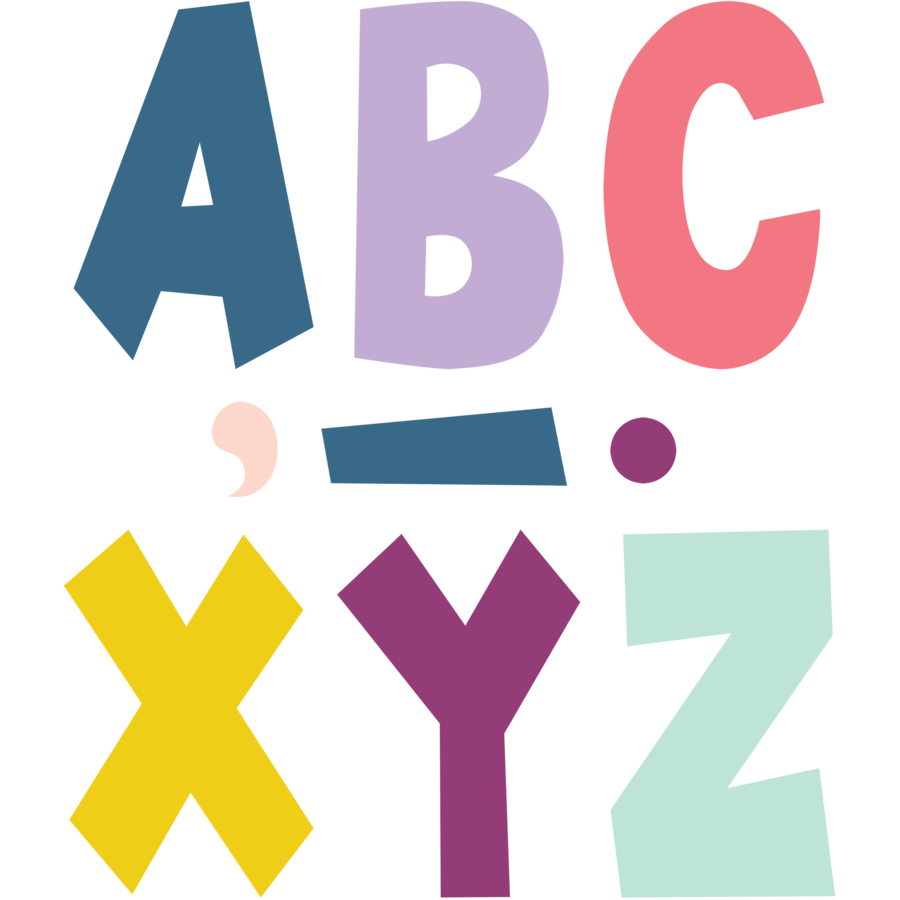 Oh Happy Day 7" Fun Font Letters