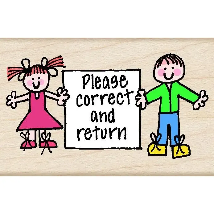 Hero Kids Correct & Return Stamp