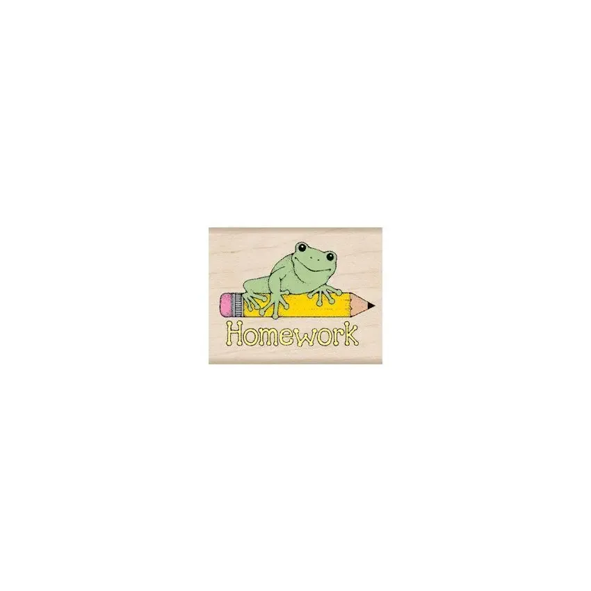 Homework Frog Stamp