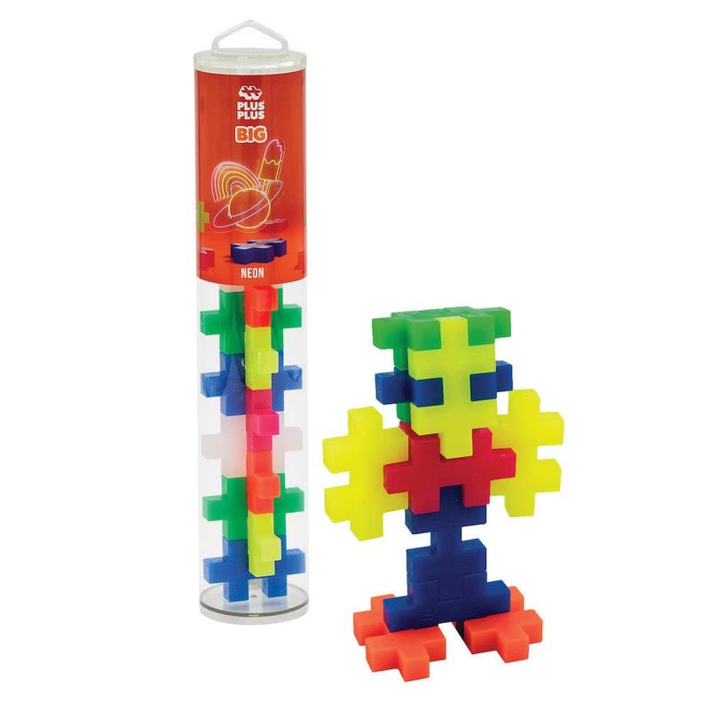 PLUS PLUS® BIG 15 PC Tube - Neon