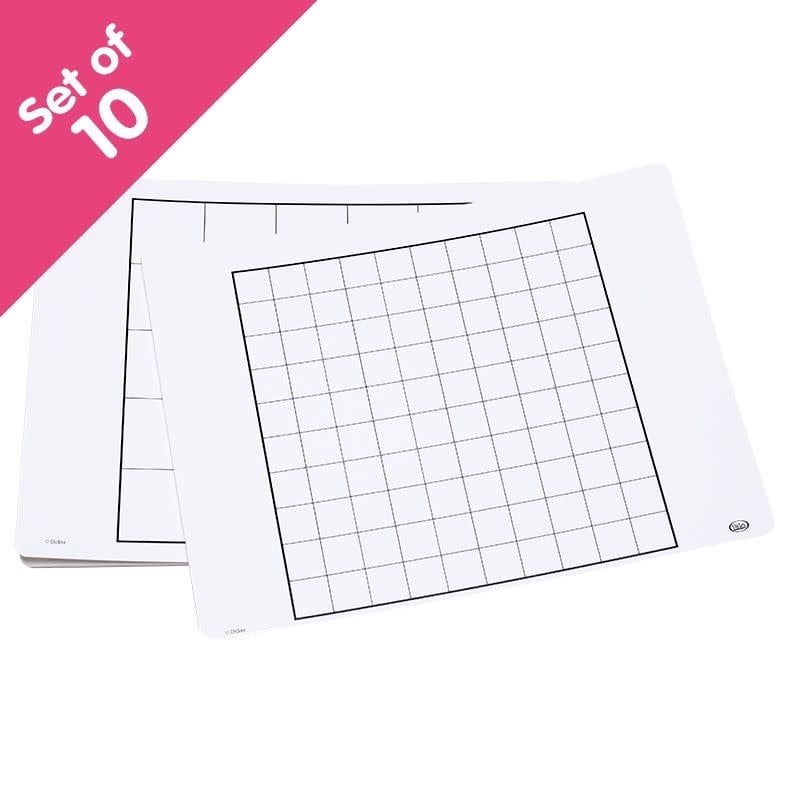 Write-On/Wipe-Off Number Array Mats