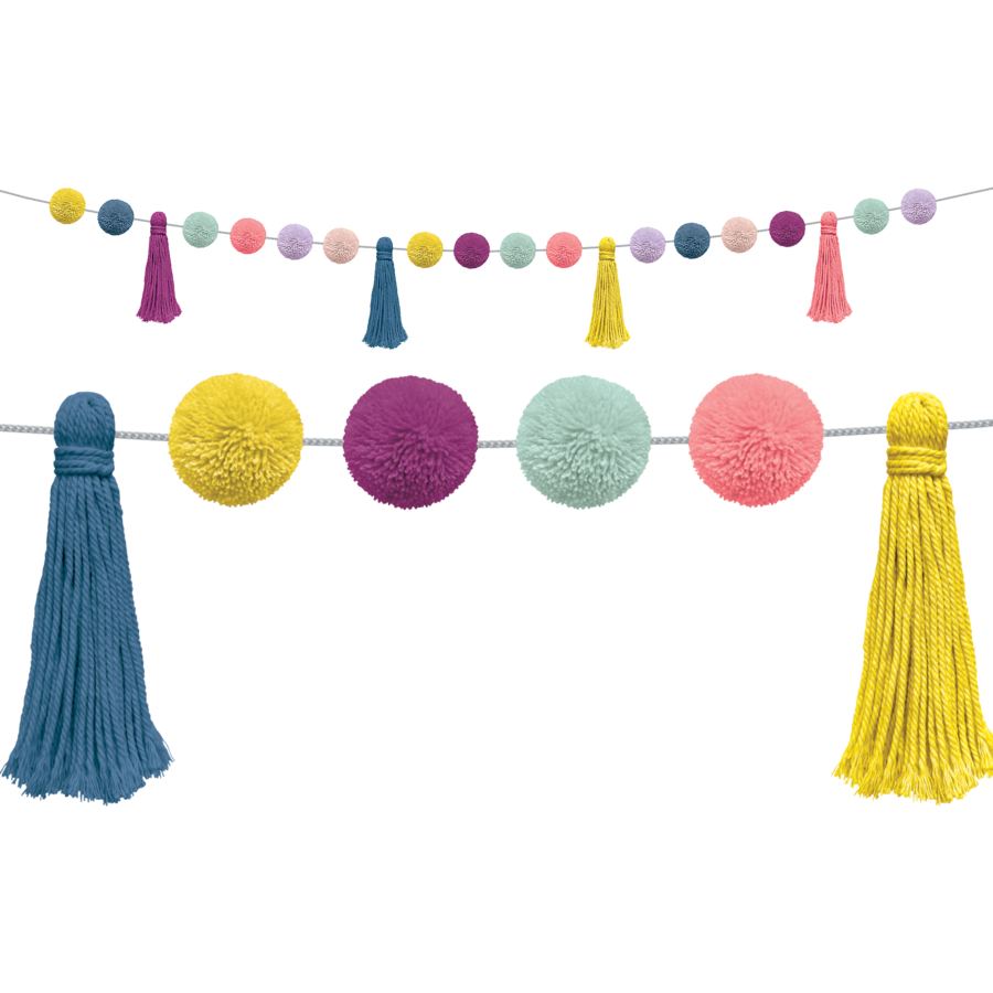 Oh Happy Day Pom-Pom and Tassels Garland