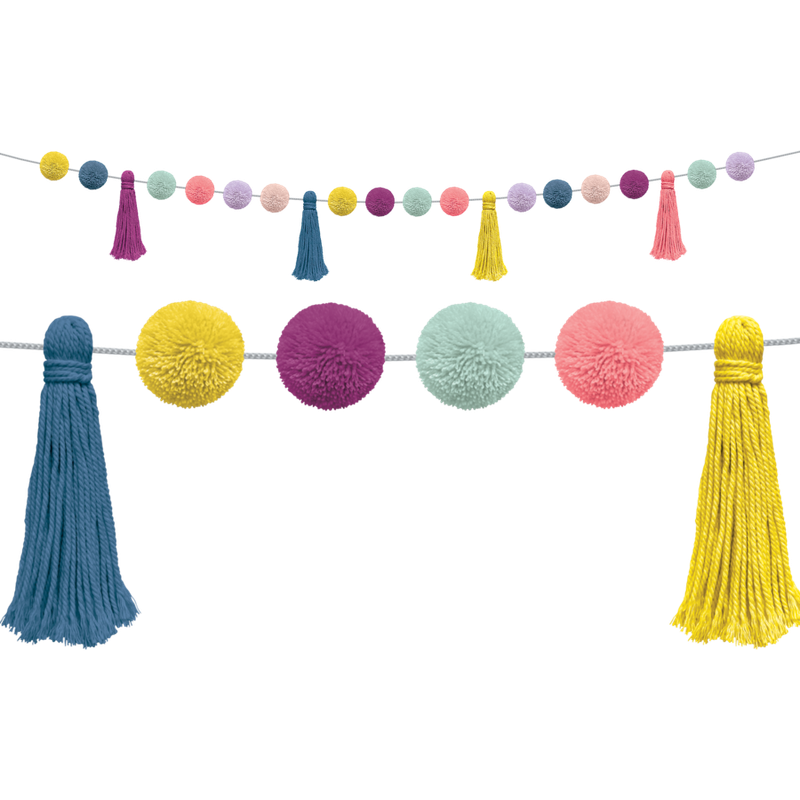 Oh Happy Day Pom-Pom and Tassels Garland
