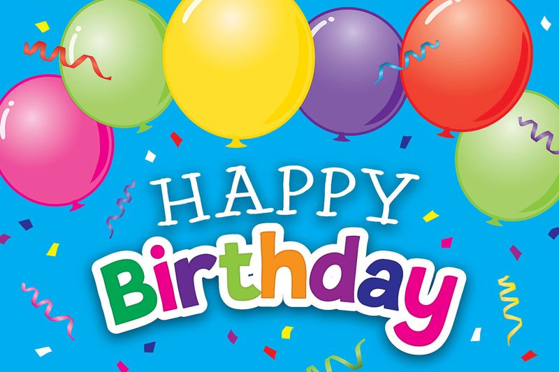 *Happy Birthday Balloons Postcards