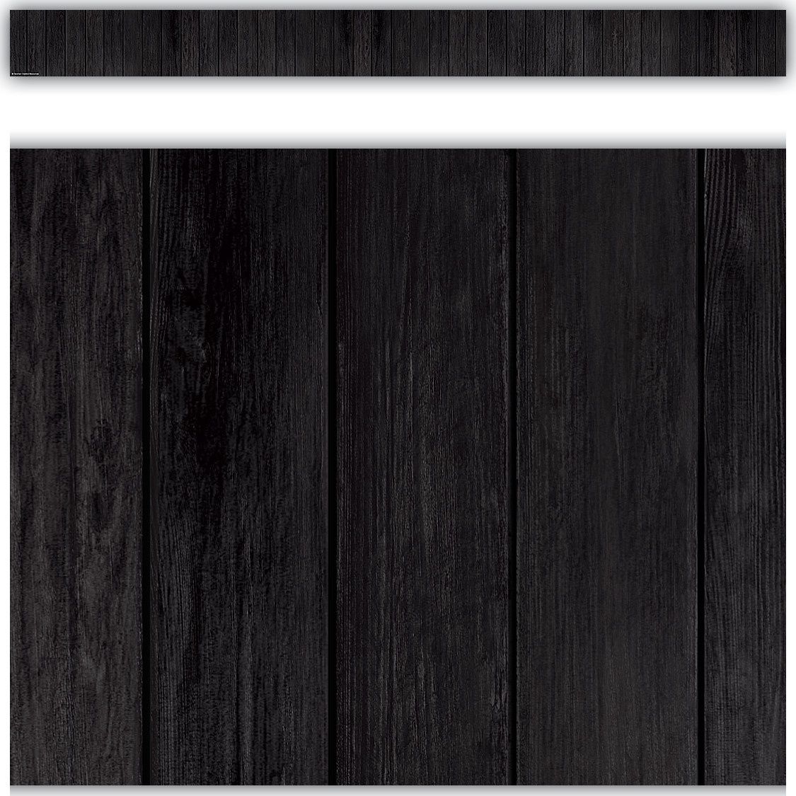 Black Wood Straight Border Trim