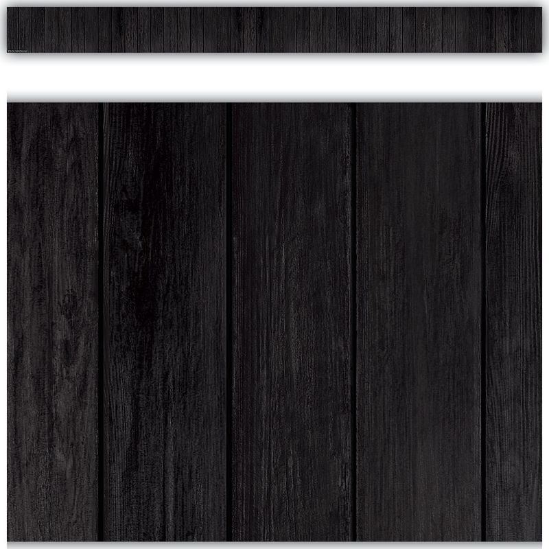 Black Wood Straight Border Trim