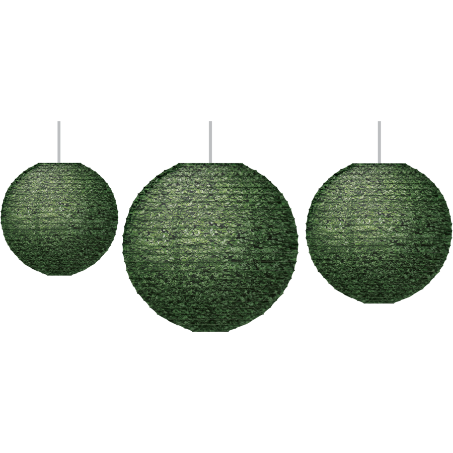 Boxwood Hanging Paper Lanterns