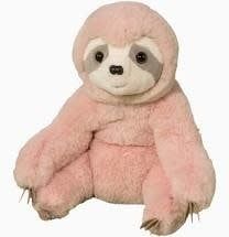 Pokie Soft Pink Sloth Plush