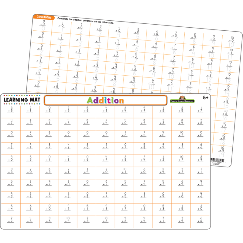 Addition Learning Mat