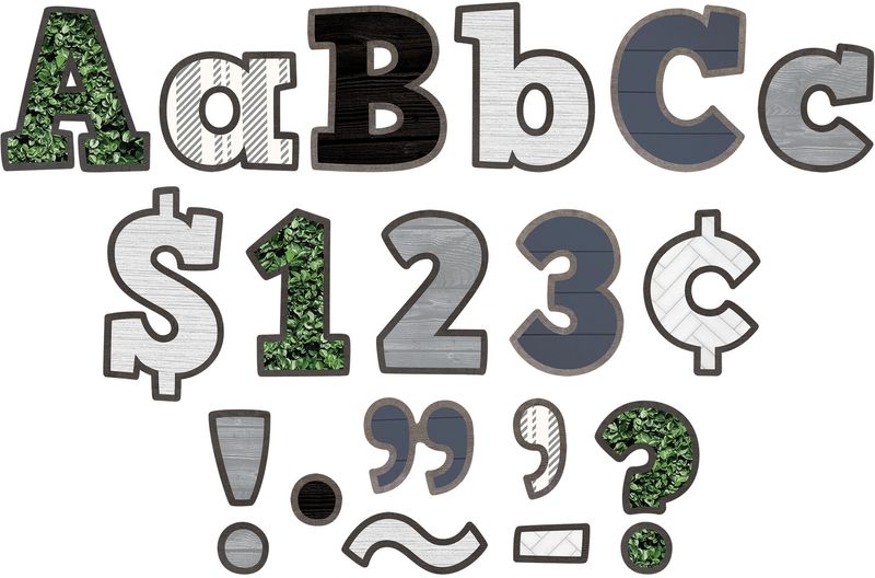 Modern Farmhouse Bold Block 4" Letters Combo Pack