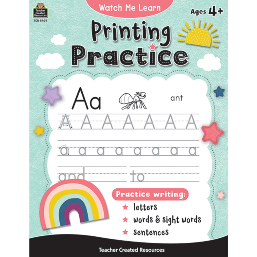 Watch Me Learn: Printing Practice