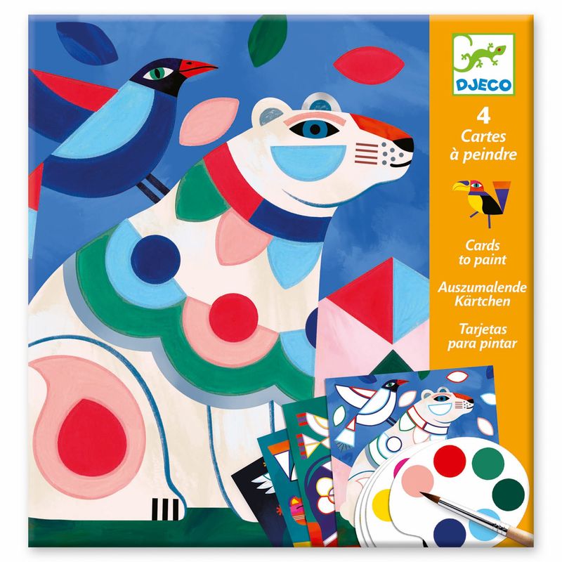 *Fanciful Bestiary Surprise Watercolor Painting Cards Activity Set