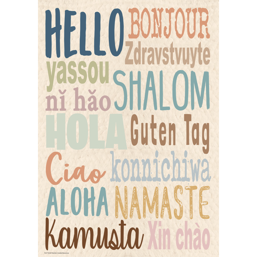 Everyone is Welcome Hello Positive Poster