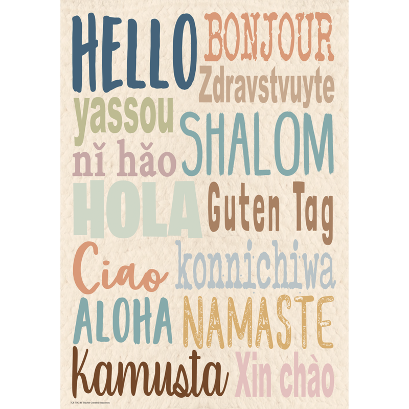 Everyone is Welcome Hello Positive Poster