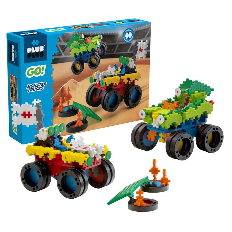 PLUS PLUS® GO! Monster Trucks
