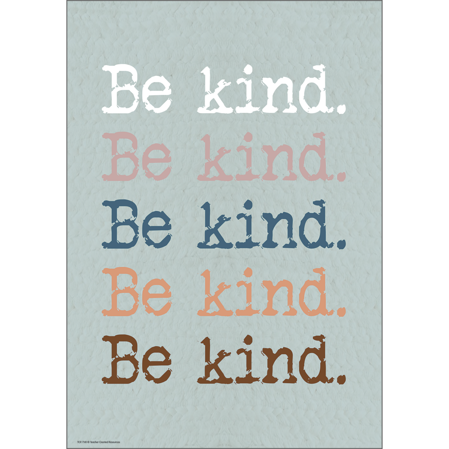 Everyone is Welcome Be Kind Positive Poster