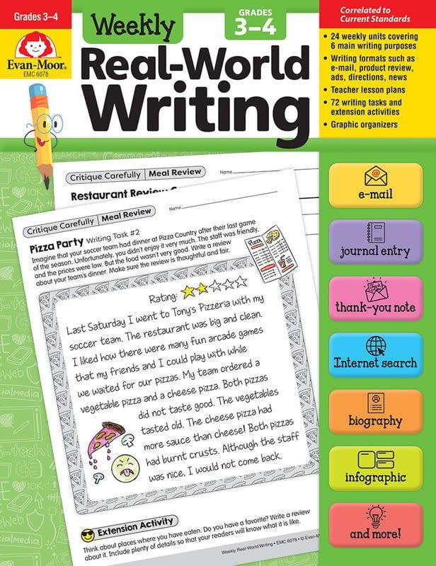 Weekly Real-World Writing, Grades 3-4