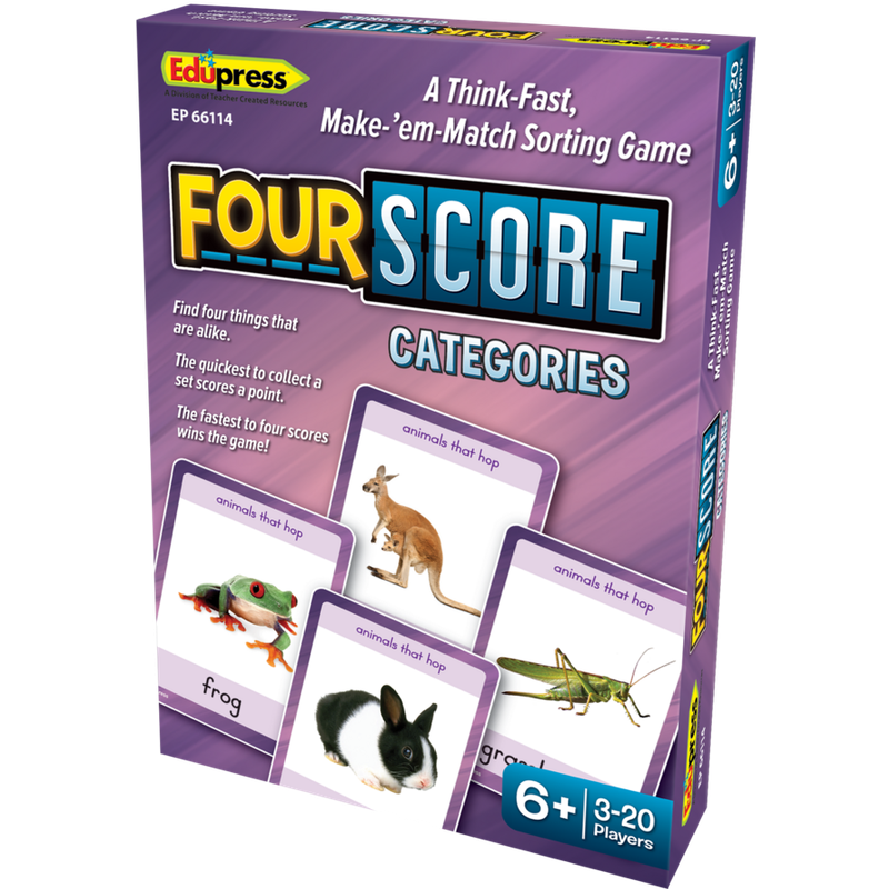 Four Score Card Game: Categories