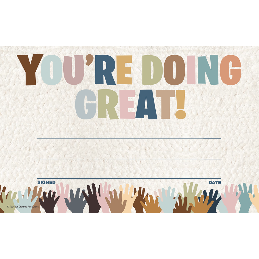 Everyone is Welcome You're Doing Great! Awards