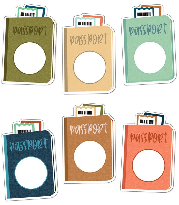 Let's Explore Passports Cutouts